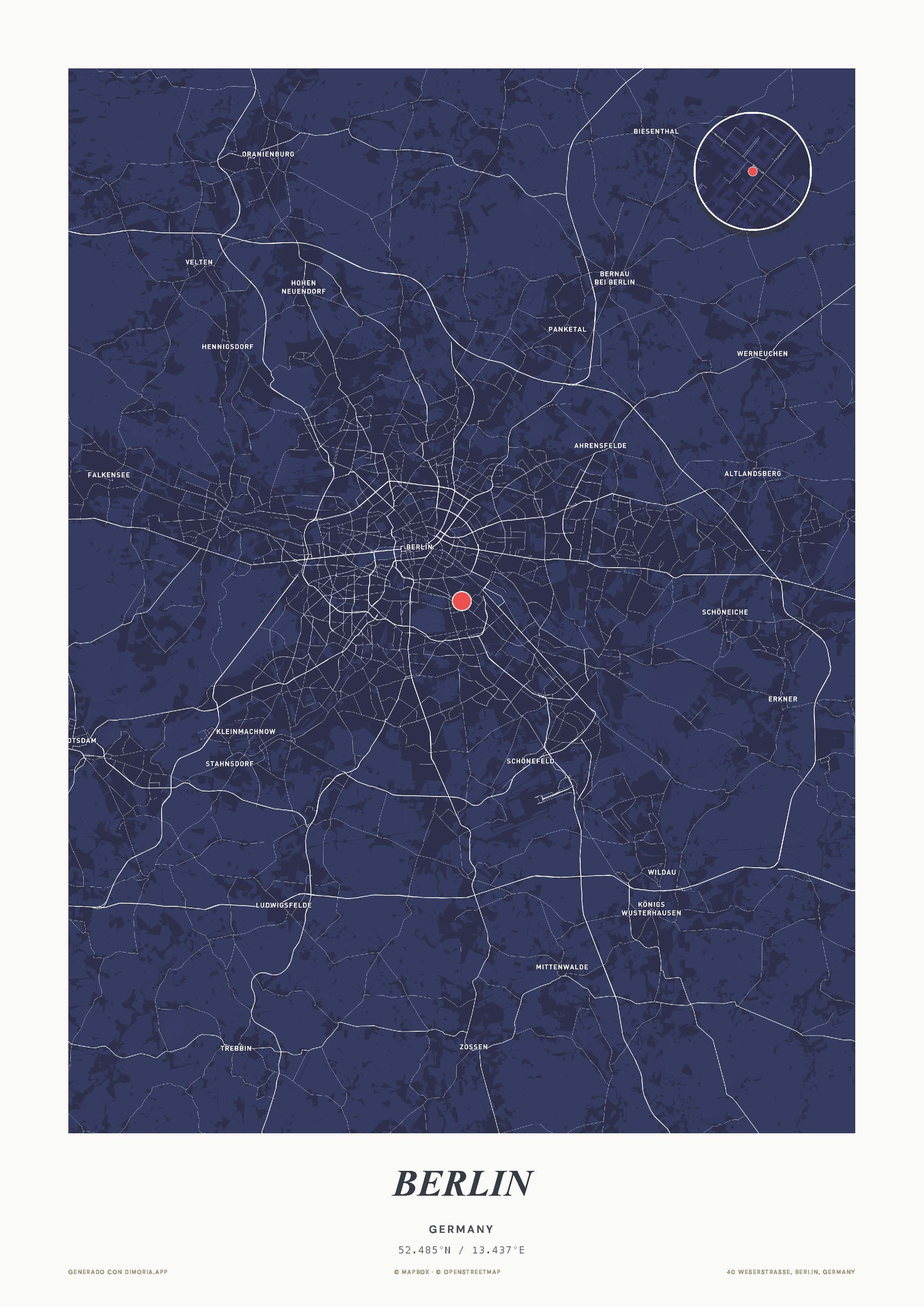 Mapa Atlas — Berlín