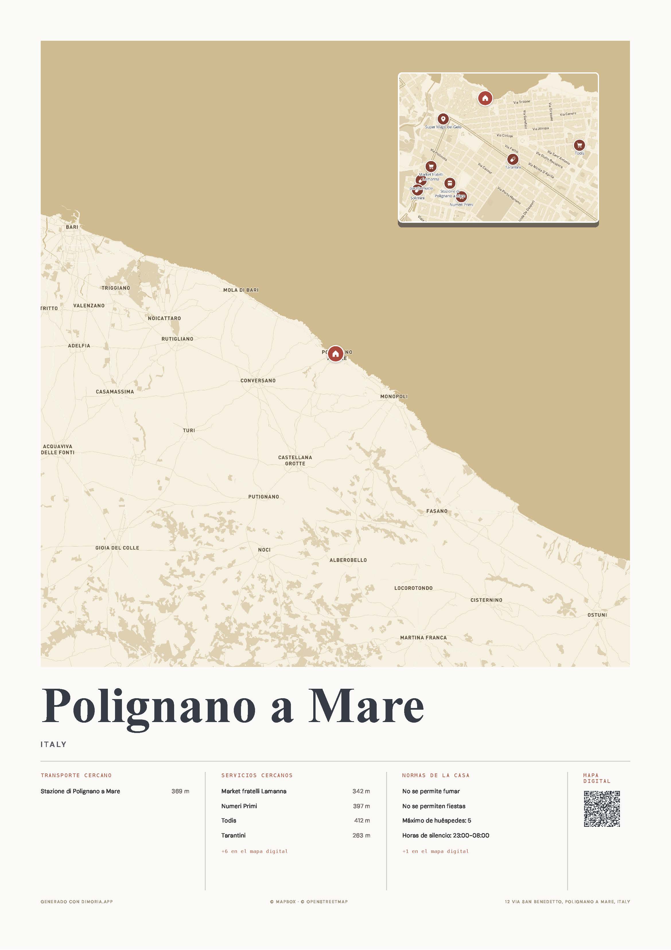 Mapa Diario — Polignano a Mare