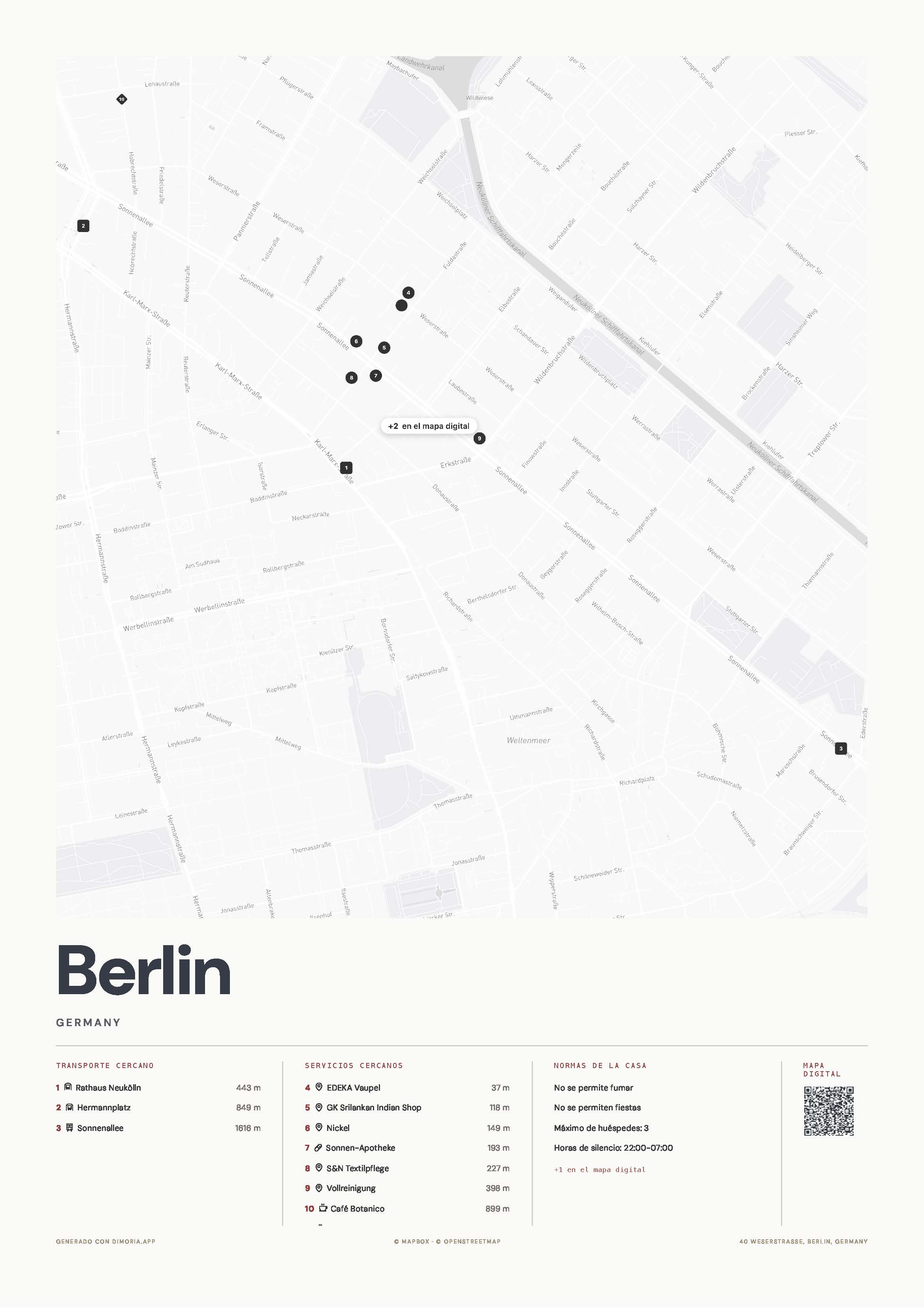 Mapa Plano — Berlín